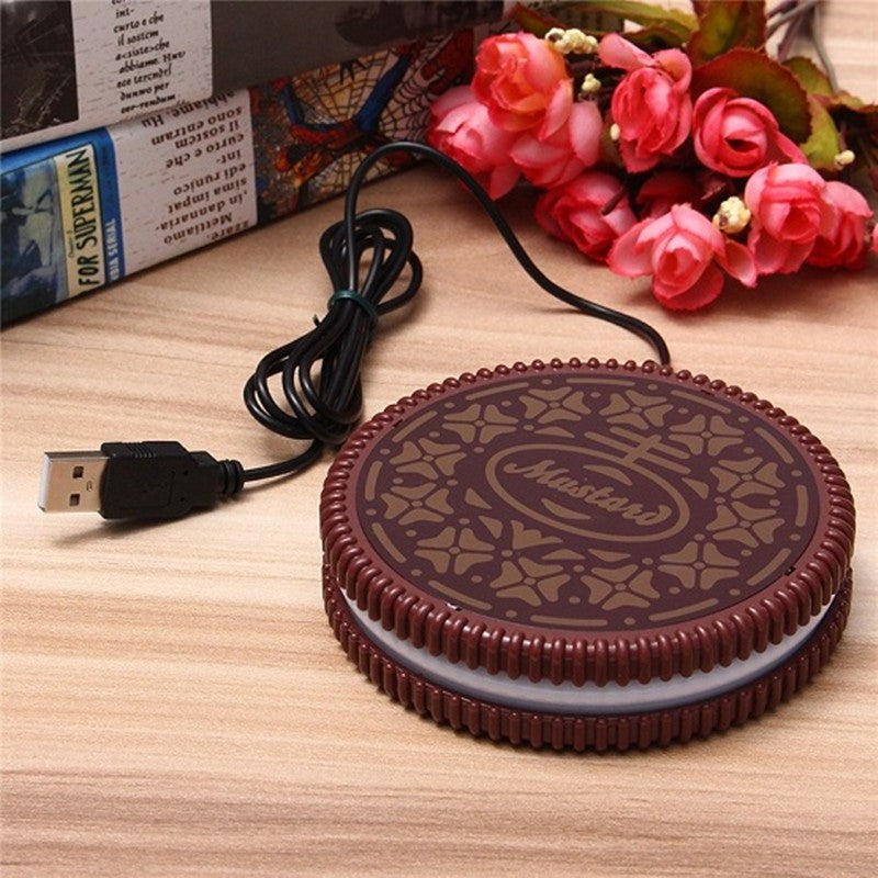 Cookie-Shaped Coaster, Insulated Soft Rubber Mat