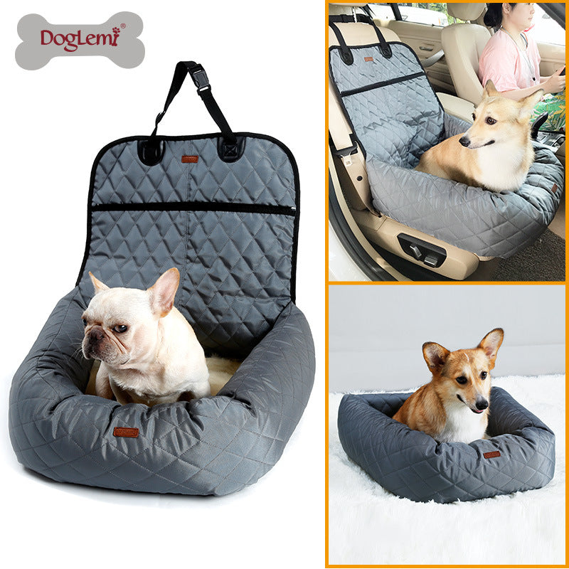 Deluxe Pet Car Seat with Plush Cushioning