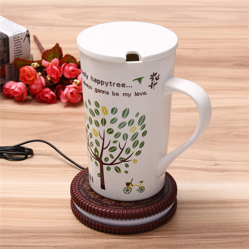Cookie-Shaped Coaster, Insulated Soft Rubber Mat