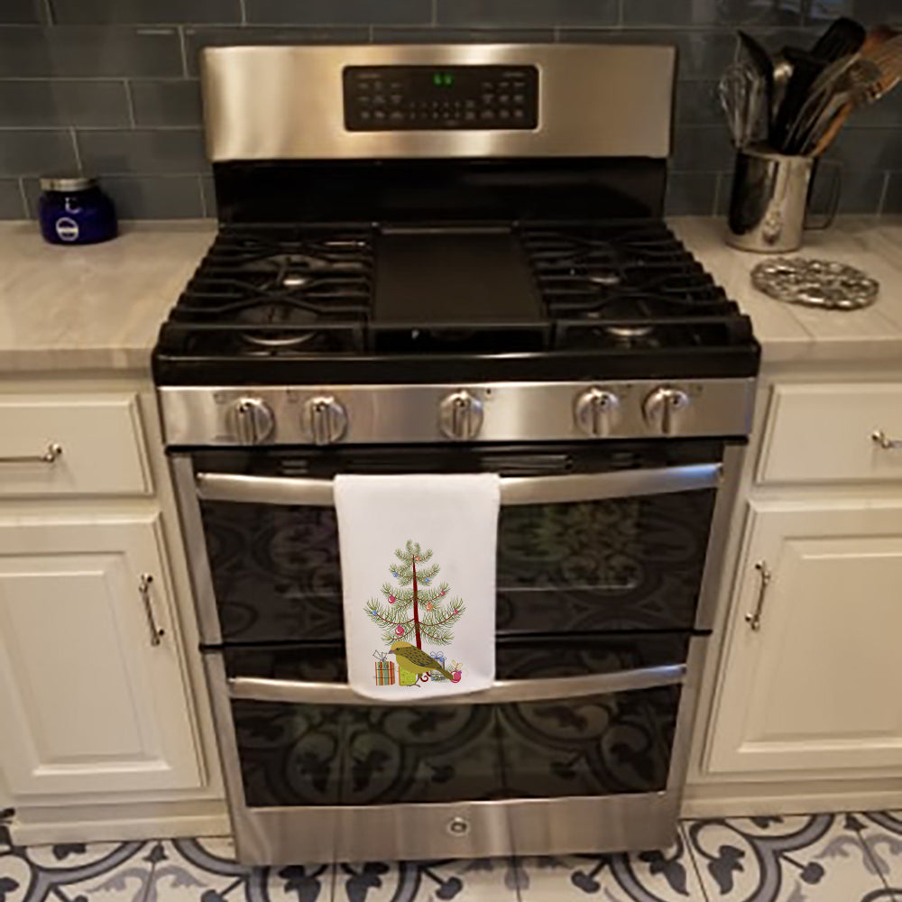 Lizard Canary Merry Christmas Kitchen Towel Set of 2