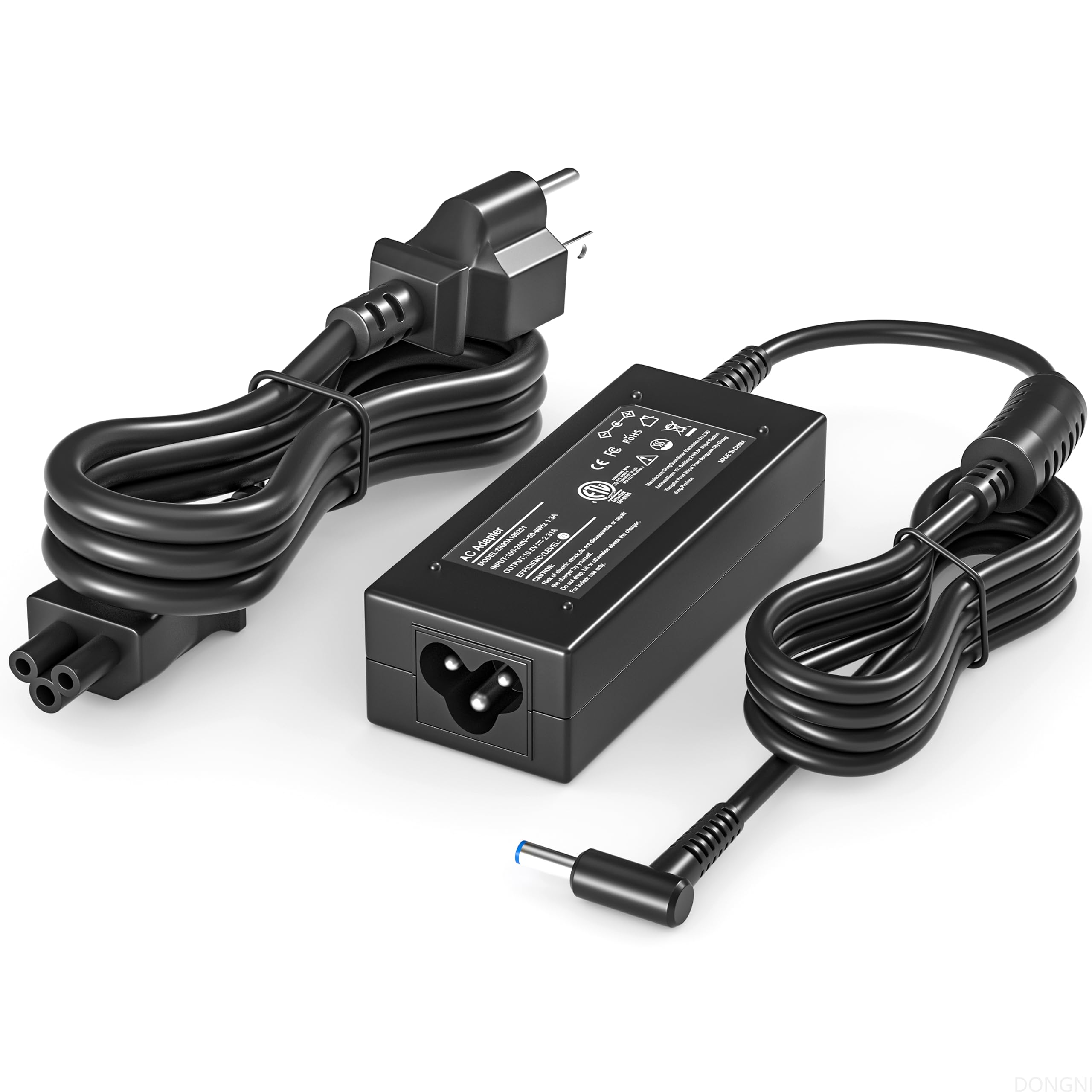 45W Adapter Charger for HP 17-by 17-cn 17-ak 17-an 17-bs 17-cp 17-ca 17-g 17-ak013dx 17-by1053dx ProBook 640 G2 640 G3 640 G4 640 650 G2 G3 G4 G5 G6 G7 G8 ETL Listed Blue Tip Laptop Power Cord