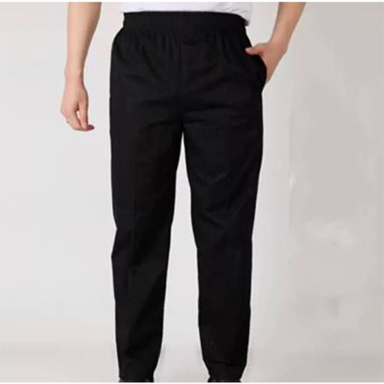 Striped Chef's Pants and Elastic Dining Room Pants