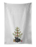 Charcoal Chinchilla Merry Christmas Kitchen Towel Set of 2