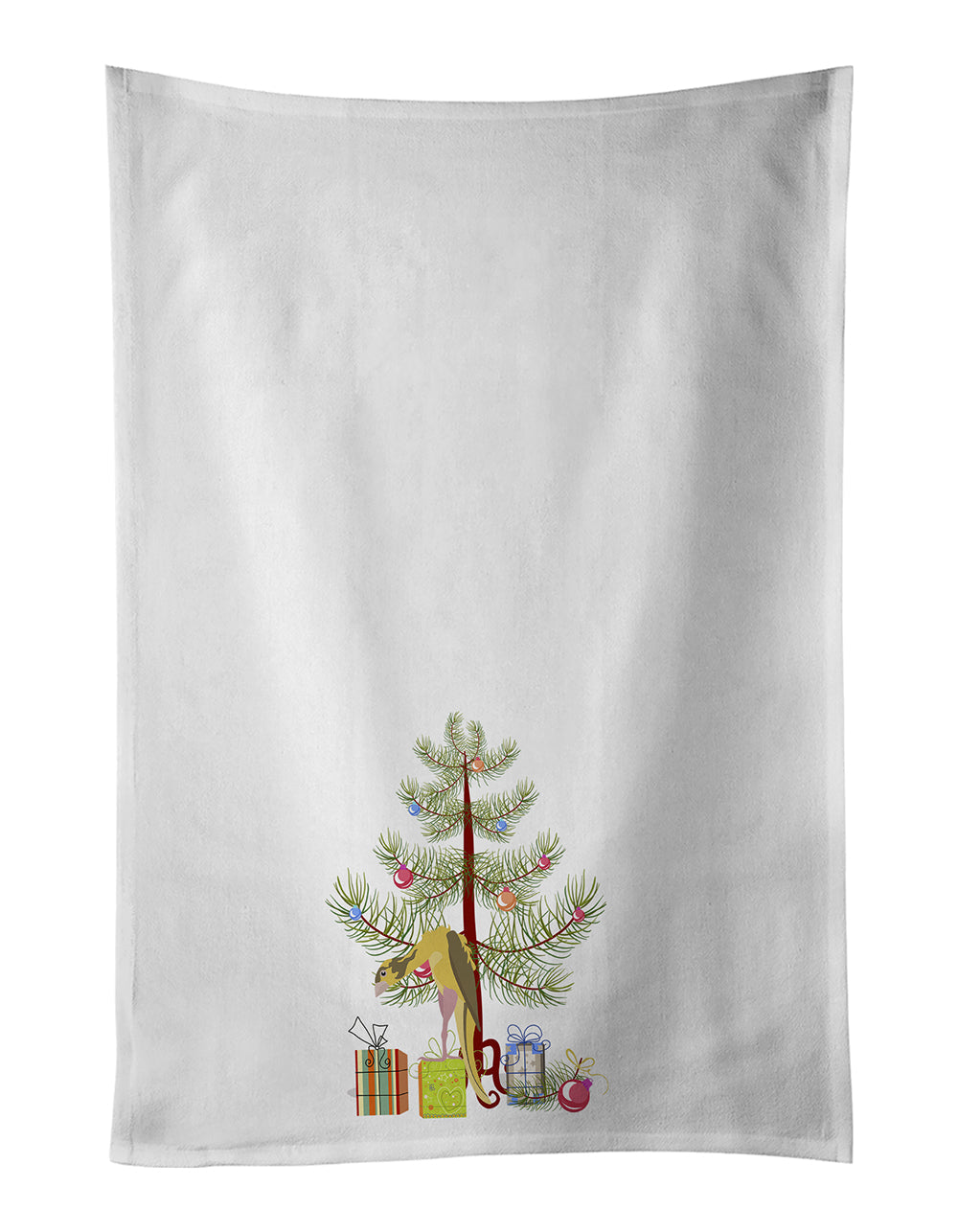 Jibso Canary Merry Christmas Kitchen Towel Set of 2