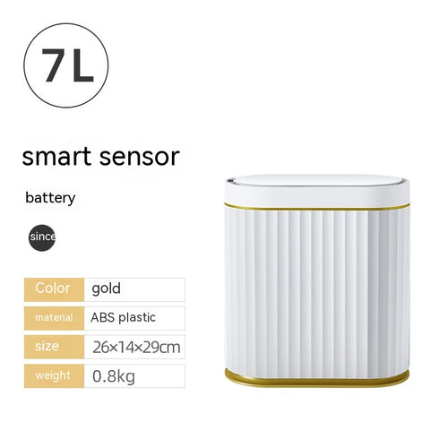 Automatic Kitchen Trash Bin with Lid