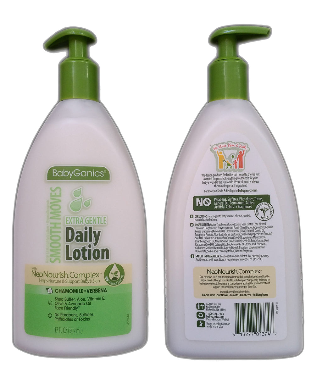 Babyganics Daily Lotion Chamomile Verbena 17 Ounce 2 Pack2