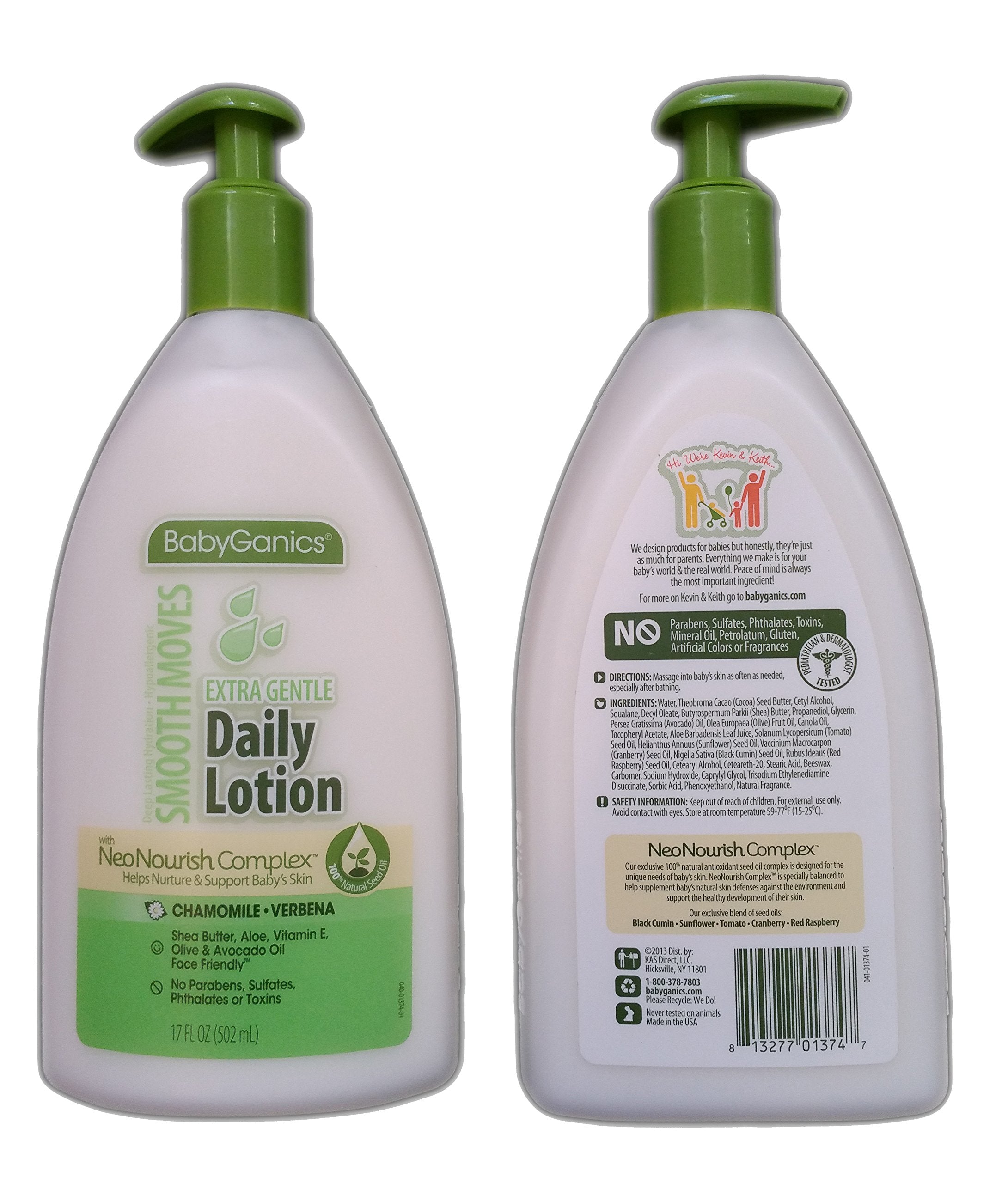 Babyganics Daily Lotion Chamomile Verbena 17 Ounce 2 Pack2